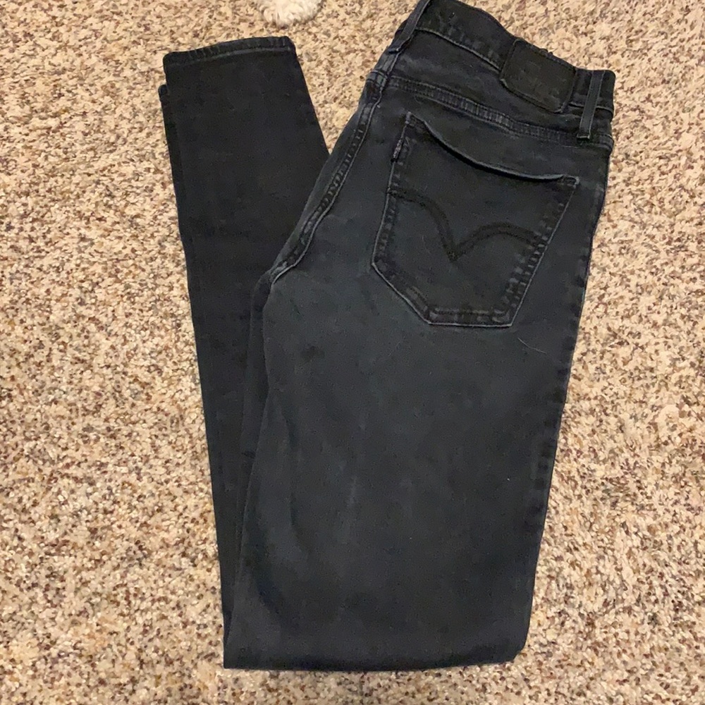 Levi’s Black Mile High Skinny Jeans